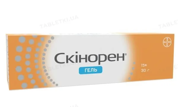 Скінорен гель 15 % по 30 г у тубах