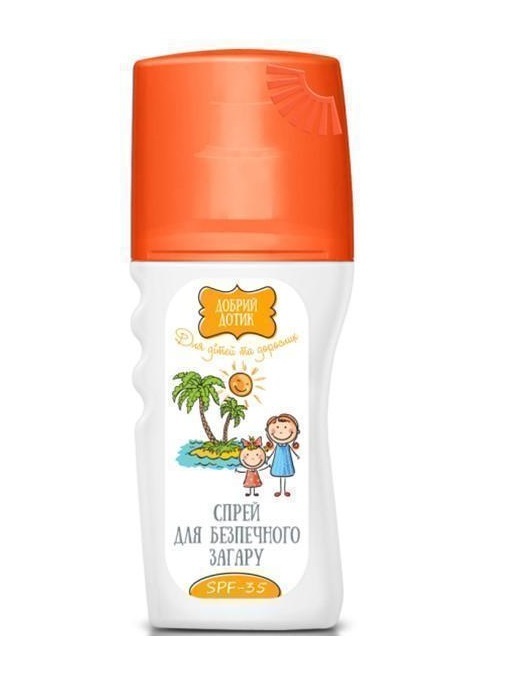 Спрей Добрий дотик SPF35  для безопасного загара для детей и взрослых, 150 мл