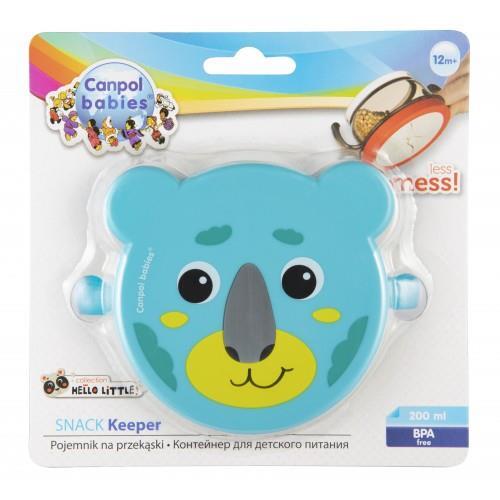 Контейнер Canpol babies Hello Little для еды, бирюзовый 51/008_tur