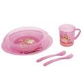 Набор посуды Canpol babies Cute Animals пластиковый столовый, совы, розовый, 4/405_pin