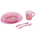 Набір посуду Canpol babies Cute Animals пластиковий столовий, сови, рожевий, 4/405_pin