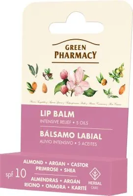 Бальзам для губ Green Pharmacy 5 Олій інтенсивне пом’якшення на основі, 3,6 г