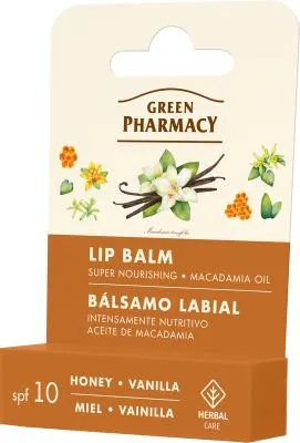 Бальзам для губ Green Pharmacy Мед і Ваніль суперживлення, 3,6 г
