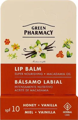 Бальзам для губ Green Pharmacy Мед і Ваніль суперживлення, 3,6 г