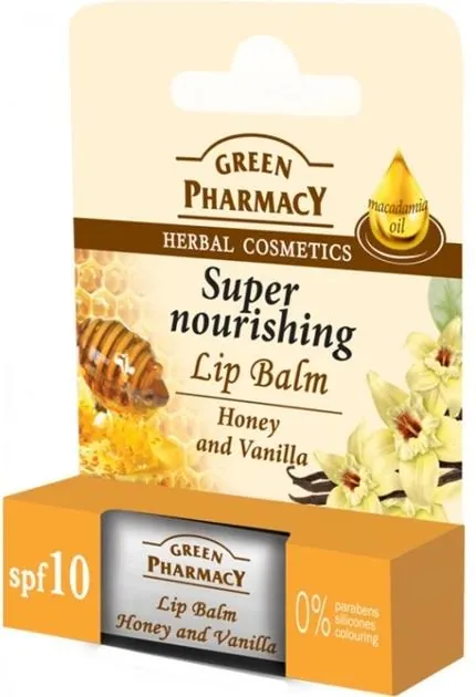 Бальзам для губ Green Pharmacy Мед і Ваніль суперживлення, 3,6 г