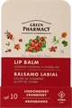 Бальзам для губ Green Pharmacy Брусниця та Журавлина вітамінний коктейль, 3,6 г