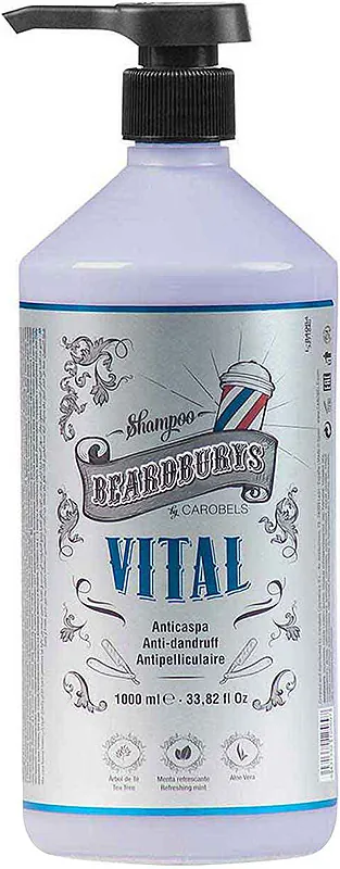 Шампунь Beardburys Vital для волосся проти лупи з ефектом пілінгу, 1000 мл