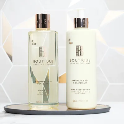 Лосьйон для рук і тіла Boutique Mandarin, Basil & Grapefruit, 500 мл