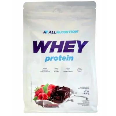 Протеїн сироватковий концентрат Allnutrition Whey Protein шоколад-малина, 908 г