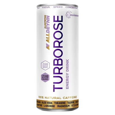 Енергетик Allnutrition Alldeynn Turborose пайнберрі гуарана, 330 мл