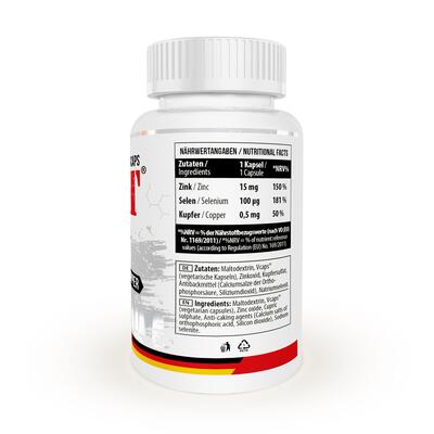 Минеральный комплекс MST Nutrition Zn+Selenium+Copper, 100 растительных капсул