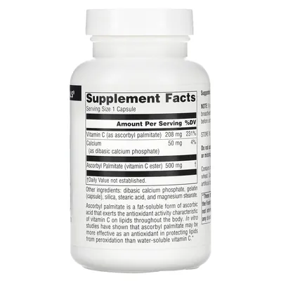 Аскорбіл пальмітат Source Naturals Ascorbyl Palmitate 500 мг, 90 капсул