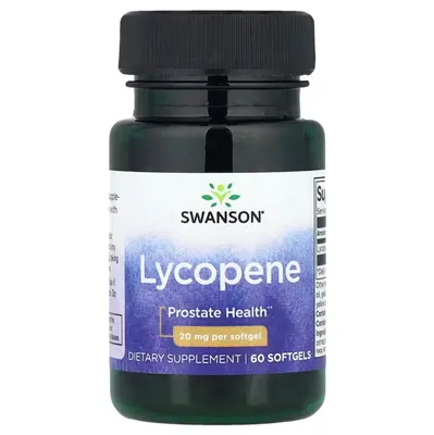 Лікопін Swanson Lycopene 20 мг, 60 гелевих капсул