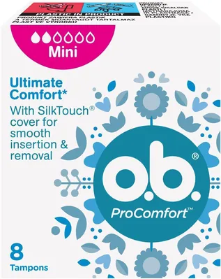 Тампони гігієнічні o.b. ProComfort Mini, 8 шт