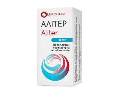 Алітер таблетки по 8 мг №30 (10х3)