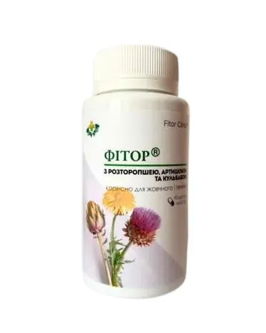 Фітор з розторопшею, артишоком і кульбабою капсули по 0,5 г №90