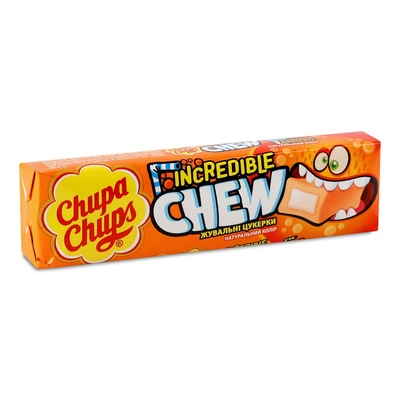 Конфеты жевательные Chupa Chups Невероятный апельсин, 45 г