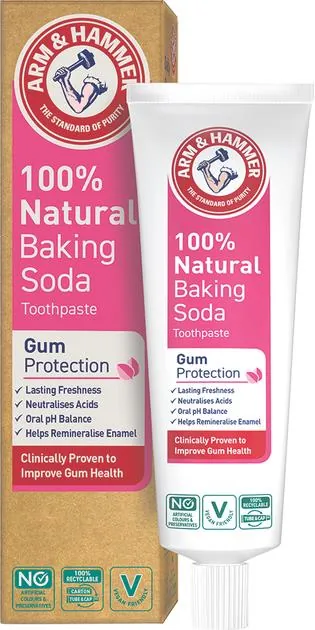 Зубна паста Arm & Hammer 100% Natural Baking Soda для захисту ясен, 75 мл