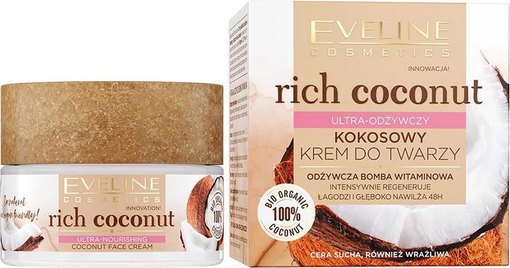 Крем для лица Eveline Rich Coconut ультрапитательный, 50 мл