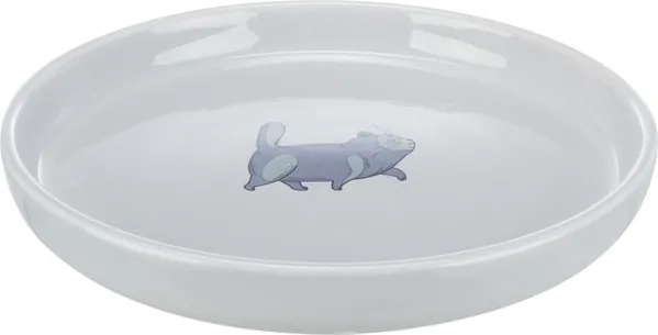 Миска для котів Trixie 24802 керамічна пласка та широка, 0,6 л/23 см
