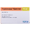 Торвакард кристал таблетки, п/плен. обол. по 10 мг №30 (15х2)