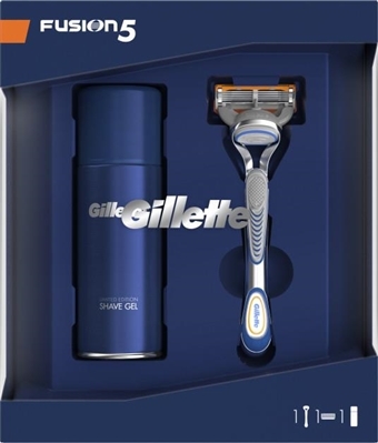 Набор Бритва Gillette Fusion 5 + Гель для бритья Sensitive, 75 мл