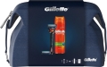 Набор Бритва Gillette Fusion5 ProGlide + 2 Кассеты + Гель для бритья Fusion5 Ultra Sensitive 200 мл+ Дорожняя косметичка