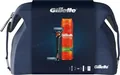 Набір Бритва Gillette Fusion5 ProGlide + 2 Касети + Гель для гоління Fusion5 Ultra Sensitive 200 мл + Дорожня косметичка
