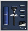 Набор Бритва Gillette Fusion5 ProGlide + 4 Кассеты + Гель для бритья для чувствительной кожи + Подставка