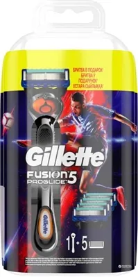 Бритва Gillette Fusion 5 ProGlide Football + 5 змінних картриджа