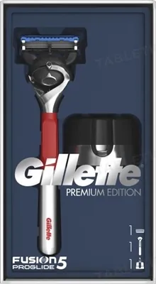 Набір Бритва Gillette Fusion5 ProGlide Червона + Магнітна підставка