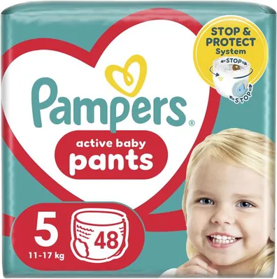Підгузки-трусики Pampers Pants Active Baby дитячі розмір 5, 11-17 кг, 48 шт