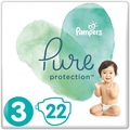 Подгузники детские Pampers Pure Protection размер 3 Midi, 6-10 кг, 22 шт