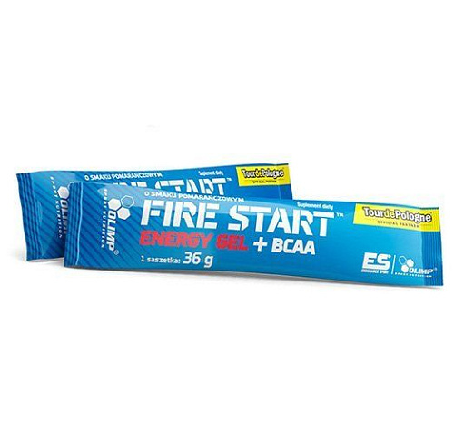 Енергетичний гель із ВСАА Olimp Fire Start Energy Gel+BCAA, зелене яблуко, 36 г