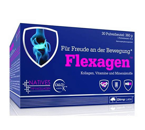 Дієтична добавка Olimp Flexagen, малина, 30 пакетів