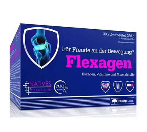Дієтична добавка Olimp Flexagen, малина, 30 пакетів