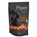 Консерва для собак Dolina Noteci Piper Курячі серця з коричневим рисом, 500 г