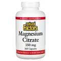 Магний цитрат Natural Factors Magnesium citrate 150 мг, 360 капсул
