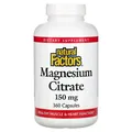 Магній цитрат Natural Factors Magnesium citrate 150 мг, 360 капсул