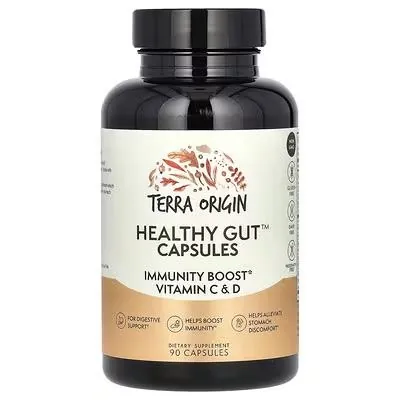 Комплекс для нормальної роботи ШКТ Terra Origin Healthy Gut, 90 капсул