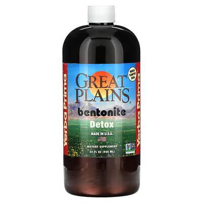Белая глина Бентонит Yerba Prima Great Plains bentonite, 946 мл