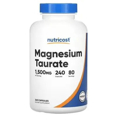 Магній таурат Nutricost Magnesium taurate 500 мг, 240 капсул