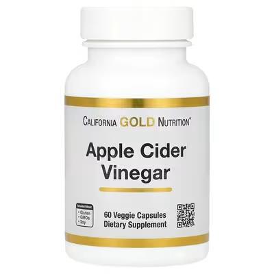 Яблочный уксус California Gold Nutrition Apple cider Vinegar, 60 капсул