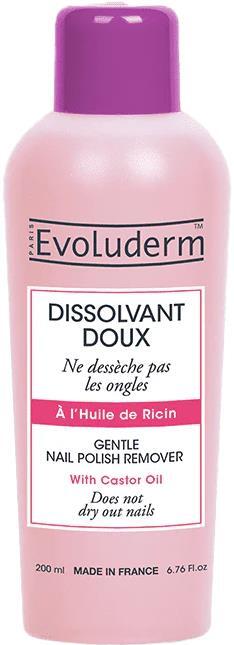 Средство для снятия лака Evoluderm с касторовым маслом, 200 мл