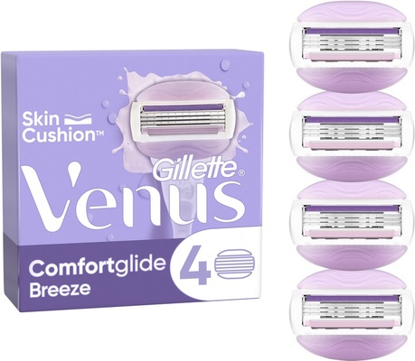 Картриджи сменные для бритья (лезвия) Venus 3 ComfortGlide Breeze, 4 шт