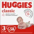 Підгузки Huggies Classic дитячі розмір 3, 4-9 кг, 58 шт