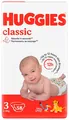 Підгузки Huggies Classic дитячі розмір 3, 4-9 кг, 58 шт