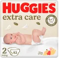 Підгузки Huggies Extra Care дитячі, розмір 2, 3-6 кг, 82 шт