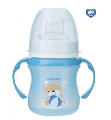 Кружка Canpol babies EasyStart Sweet Fun тренувальна синя, 35/207_blu, 120 мл