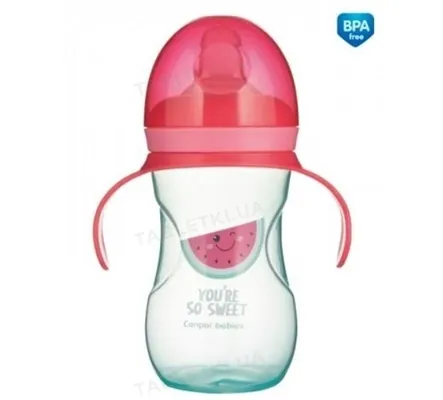 Кружка Canpol babies So Cool тренувальна з силіконовим носиком, рожева  57/304_pin, 270 мл